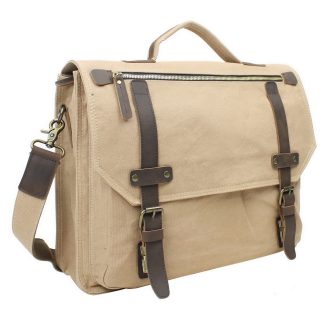 Classic Canvas Laptop Crossbody Bag