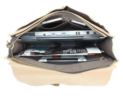 Classic Canvas Laptop Crossbody Bag - Image 4