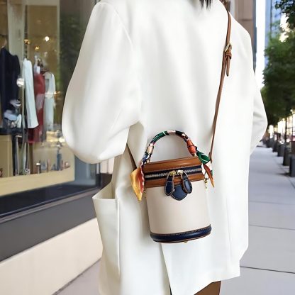 Bucket bag with scarf - Image 2