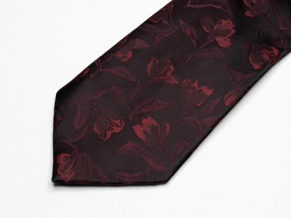 Men's red wine tie - Image 5