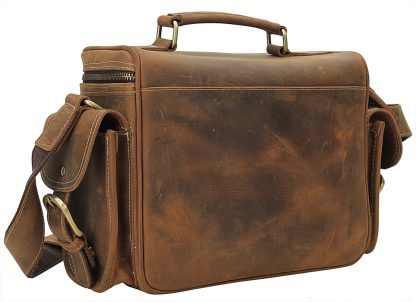 Vintage Leather Crossbody Camera Bag - Image 2