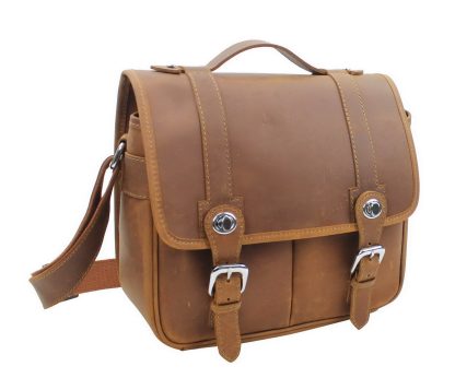 Full Grain Leather Crossbody Camera Bag