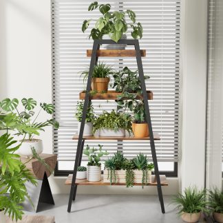 4-Shelf Bookcase with Steel A-Frame