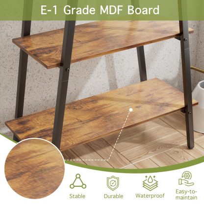 4-Shelf Bookcase with Steel A-Frame - Image 5