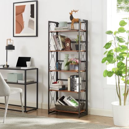 5-layer bookcase foldable and easy to assemble - Image 4