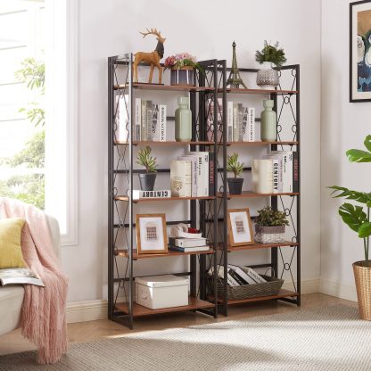 5-layer bookcase foldable and easy to assemble - Image 3