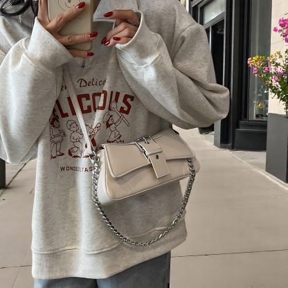 Women's simple small leather bag - Image 3