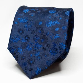 Men's Suit Blue Floral Tie