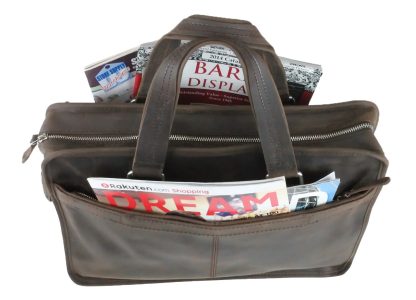 Cowhide Handheld Briefcase - Image 5