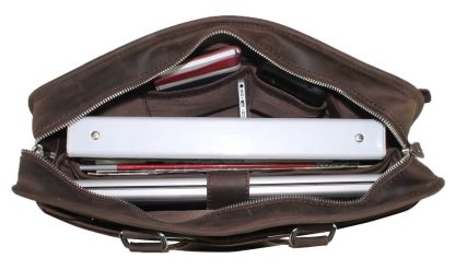 Cowhide Handheld Briefcase - Image 4