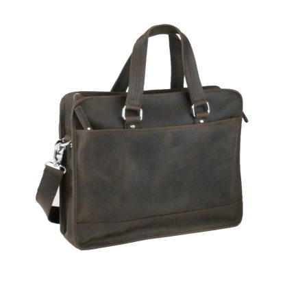 Cowhide Handheld Briefcase