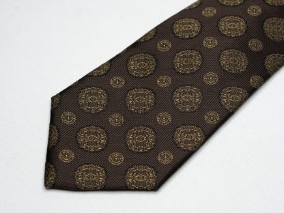 Men's Brown Luxury Tie - Image 5