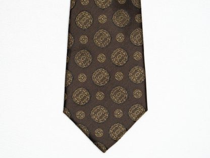 Men's Brown Luxury Tie - Image 4