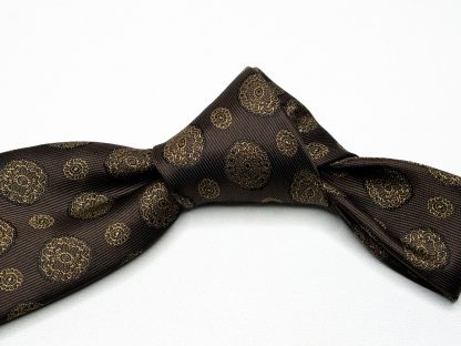 Men's Brown Luxury Tie - Image 2