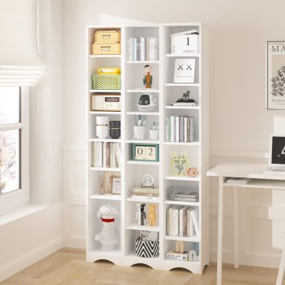 Adjustable Shelves Tall Narrow Bookcase - Image 2