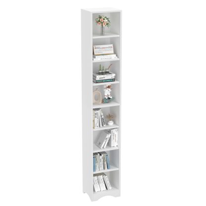 Adjustable Shelves Tall Narrow Bookcase - Image 3