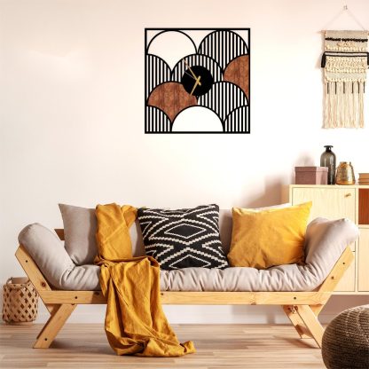 Art Deco Wooden Clock - Image 2
