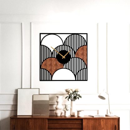Art Deco Wooden Clock - Image 3