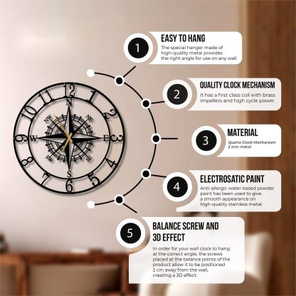 Art Deco style clock - Image 2