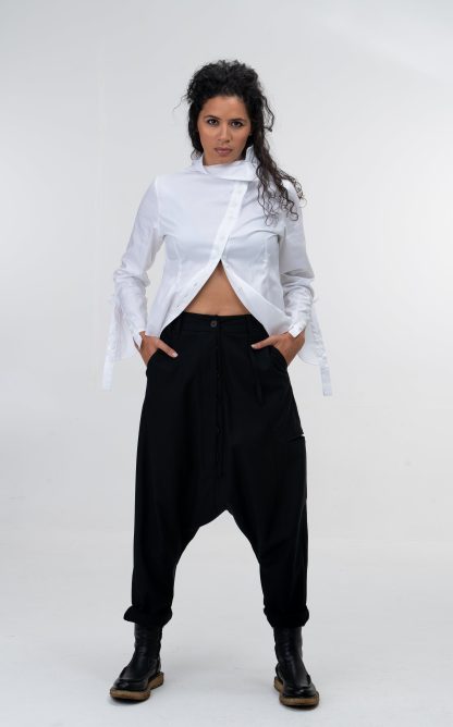 Avant-garde cotton women's long-sleeved top - Image 5