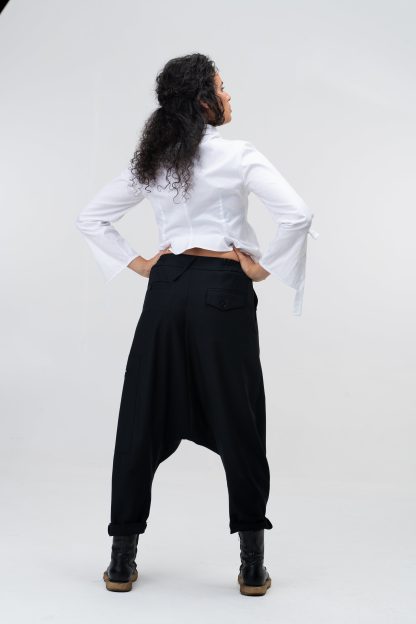 Avant-garde cotton women's long-sleeved top - Image 4