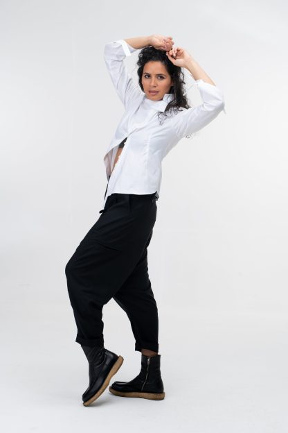 Avant-garde cotton women's long-sleeved top - Image 2