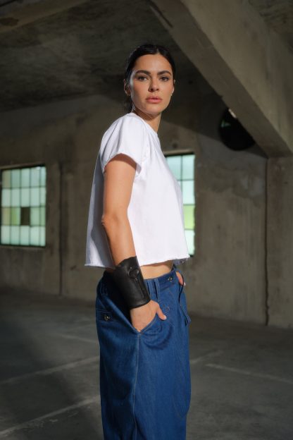 Basic white cotton top - Image 2