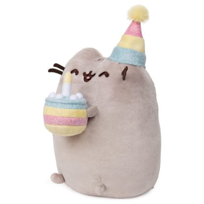 Birthday Cake Plush Stuffed Animal Cat - Image 3