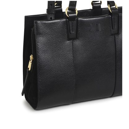 Women's Medium Leather Zipper Crossbody Bag - Image 2