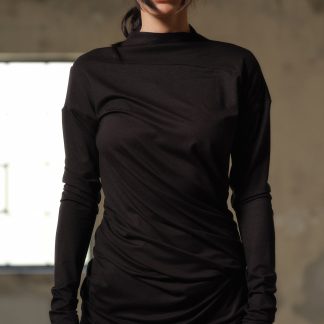Black Twist Blouse
