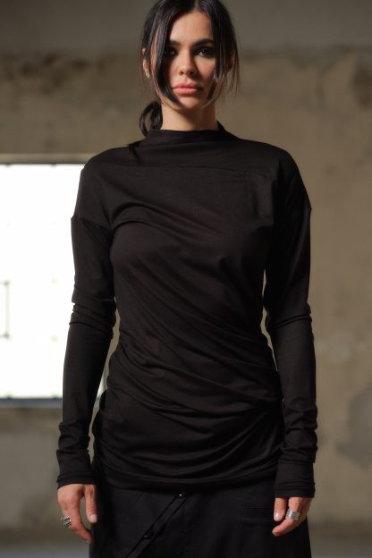 Black Twist Blouse