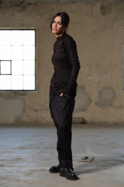 Black Twist Blouse - Image 2