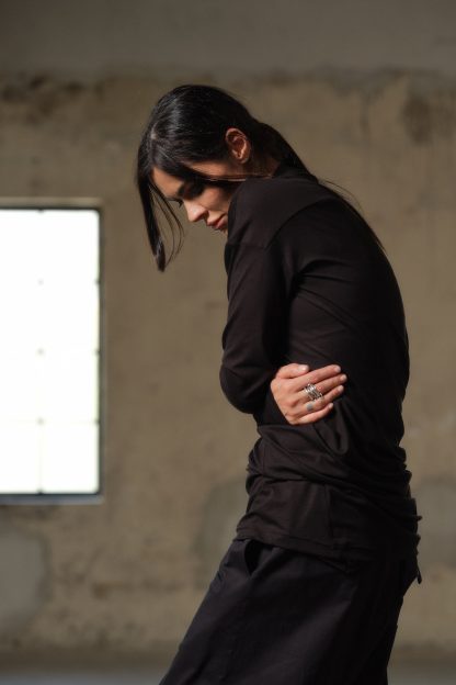 Black Twist Blouse - Image 3