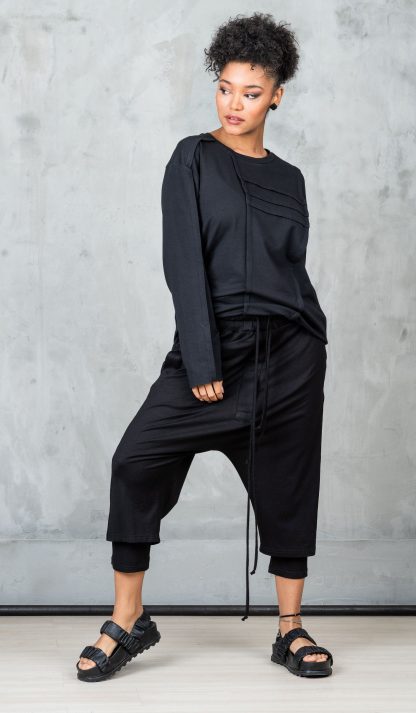 Black top avant-garde clothing - Image 2