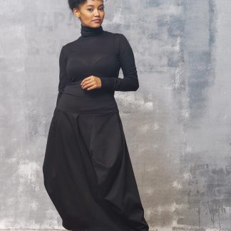 Black turtleneck shirt