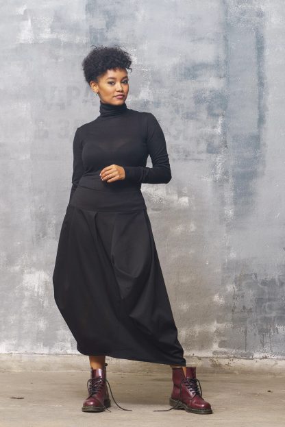 Black turtleneck shirt