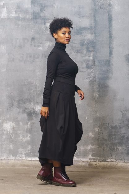 Black turtleneck shirt - Image 2