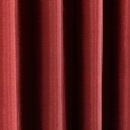 Blackout Imitation Silk Red Curtain Fabric - Image 4