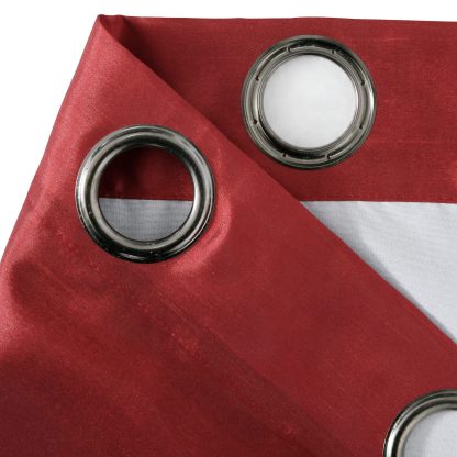 Blackout Imitation Silk Red Curtain Fabric - Image 6