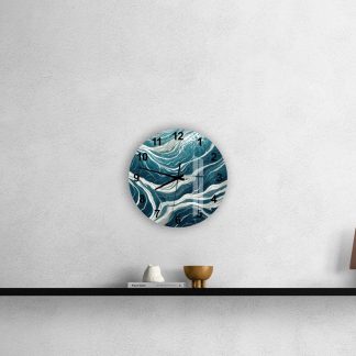Blue wave wall decoration