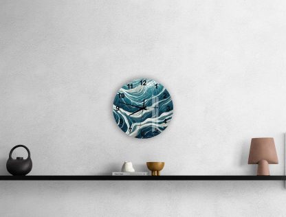 Blue wave wall decoration