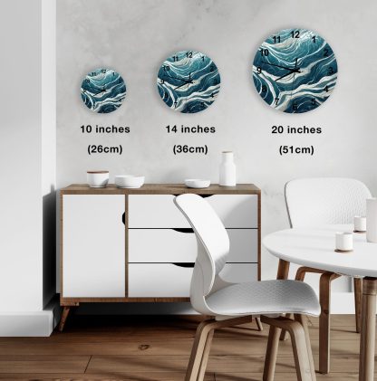 Blue wave wall decoration - Image 2