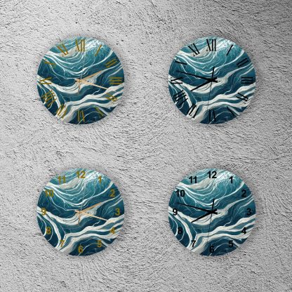 Blue wave wall decoration - Image 3