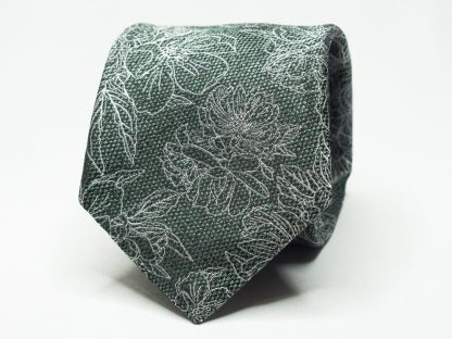 Mens Blush Green Floral Tie
