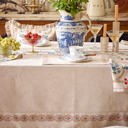 Cherry pattern floral tablecloth - Image 5