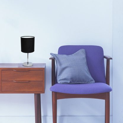 Chrome Mini Basic Black Table Lamp - Image 2