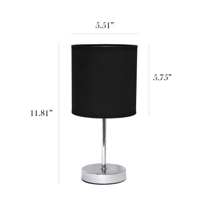 Chrome Mini Basic Black Table Lamp - Image 3