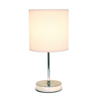 Chrome Mini Basic Blush Pink Table Lamp
