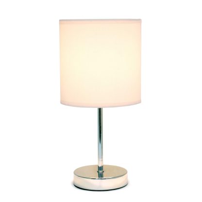 Chrome Mini Basic Blush Pink Table Lamp