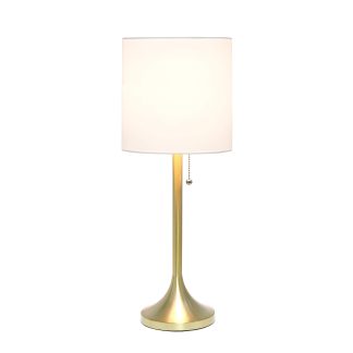 Conical Fabric Drum Shade Table Lamp
